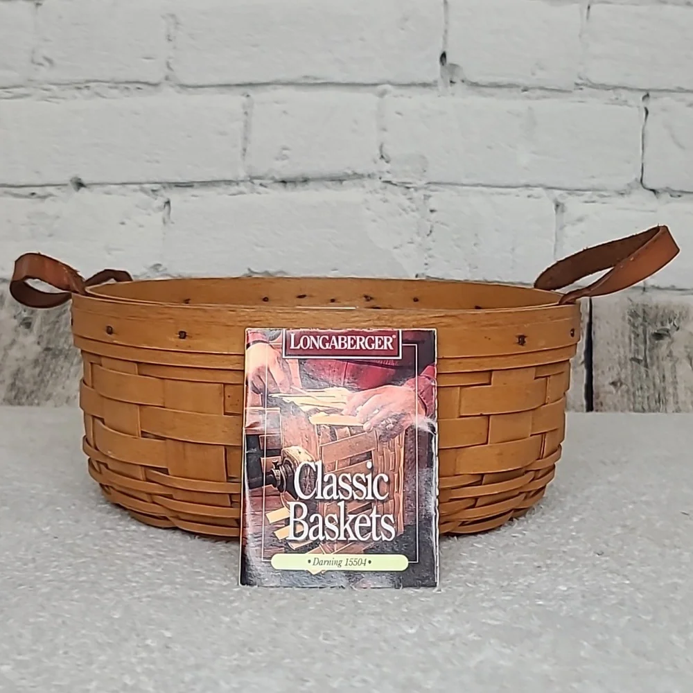Longaberger Vintage 1997 Classic Darning Basket 15504 with Insert